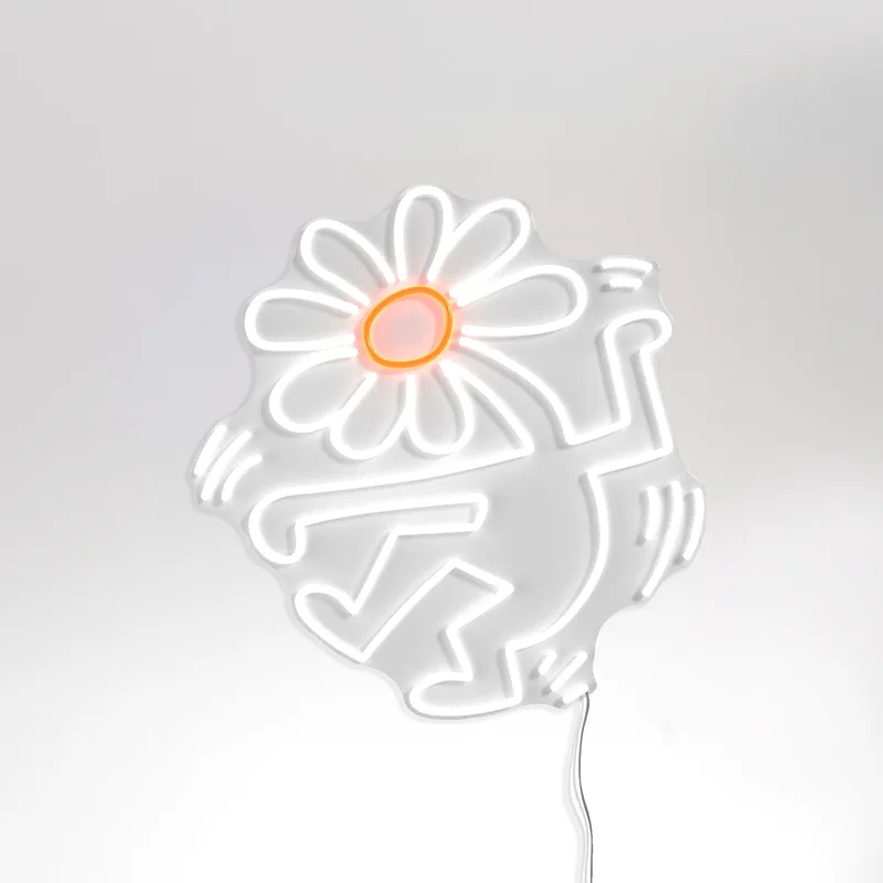 Image of Flower Head, YP x Keith Haring, LED neon sign