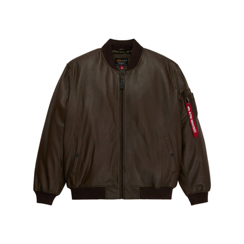 Alpha Industries Leather MA-1 Flight Jacket