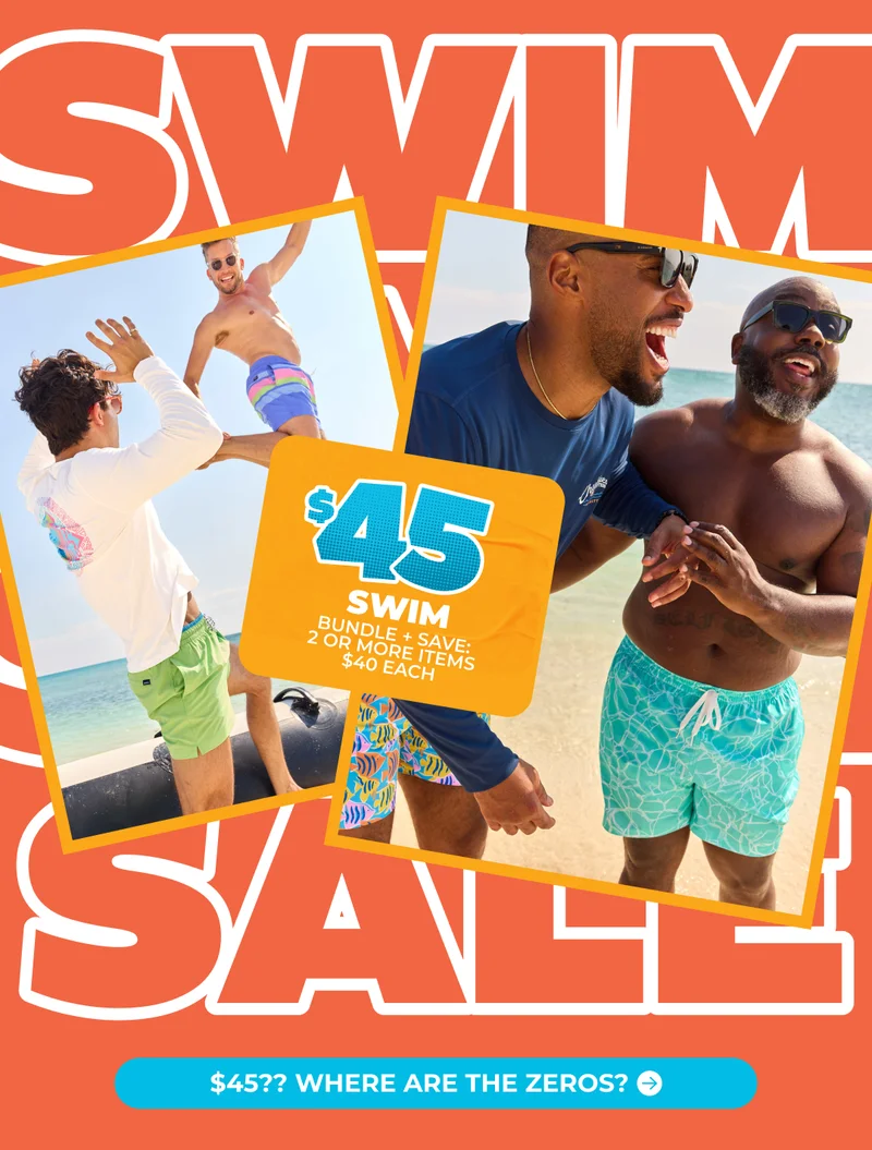 SHOP $45 SWIM TRUNKS