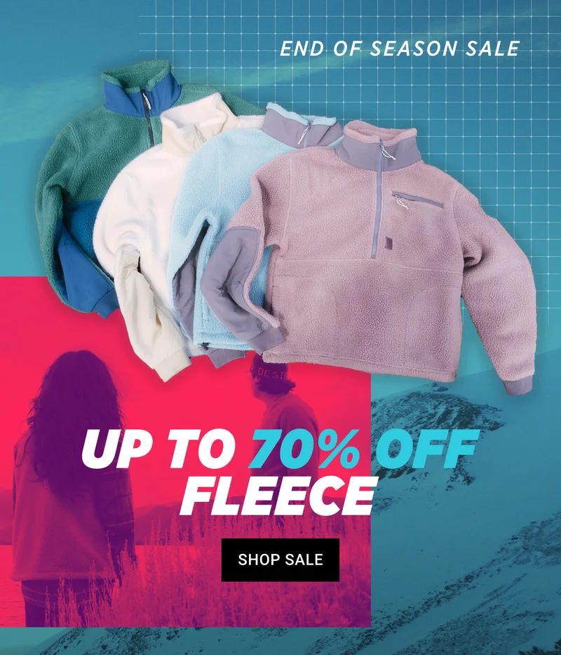 End of Season Sale  - Up to 70% Off Fleece