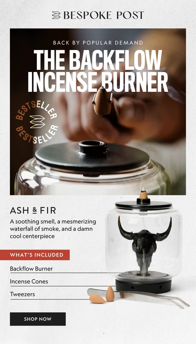 Backflow Incense Burner Bundle