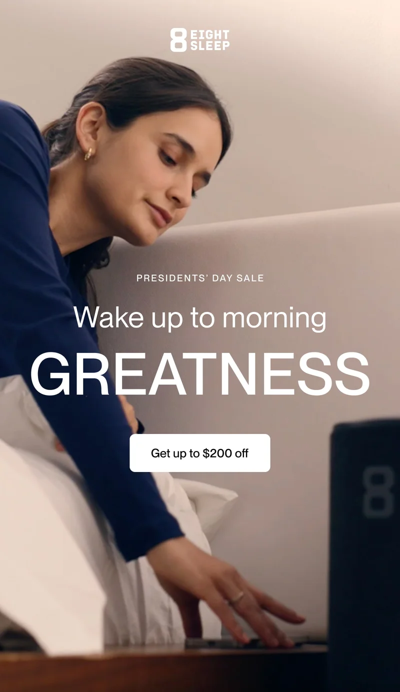 PRESIDENTS’ DAY SALE | Wake up to morning greatness