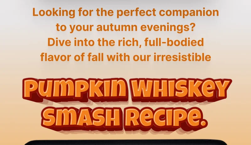 Looking for the perfect companion to your autumn evenings? Dive into the rich, full-bodied flavor of fall with our irresistible Pumpkin Whiskey Smash Recipe.