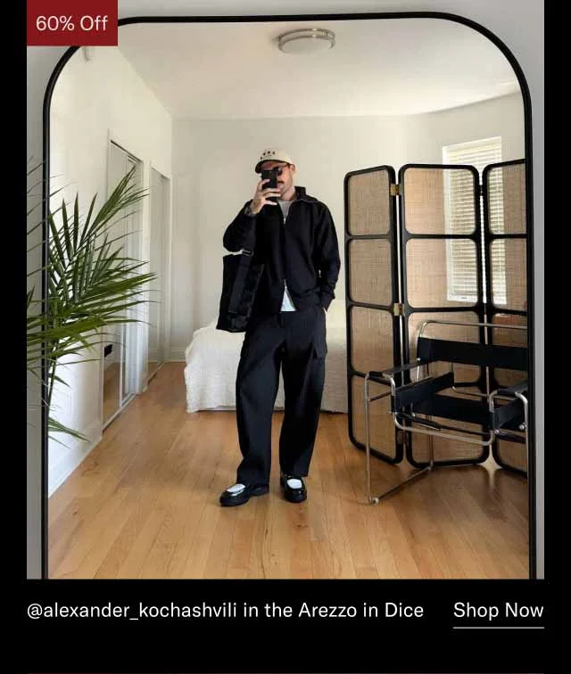@alexander_kochashvili in the Arezzo in Dice. Shop Now