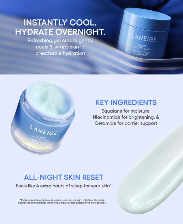 water sleeping mask updated!