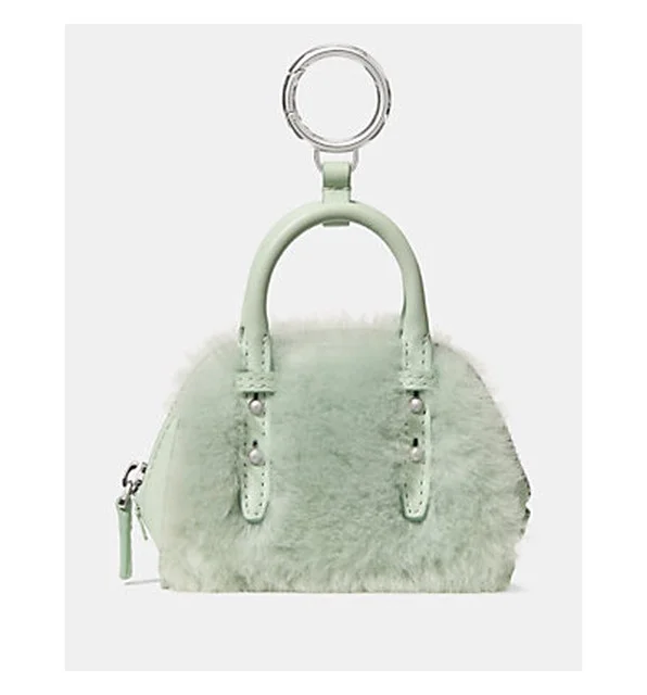 Charmed Shearling Nano Carryall Bag Charm