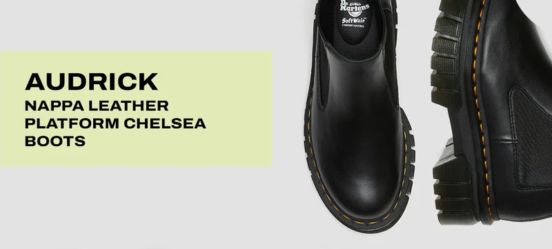 AUDRICK NAPPA LEATHER PLATFORM CHELSEA BOOTS
