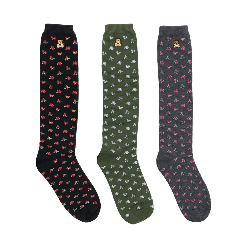 Image of Ditsy Floral Tall Socks 3-Pack