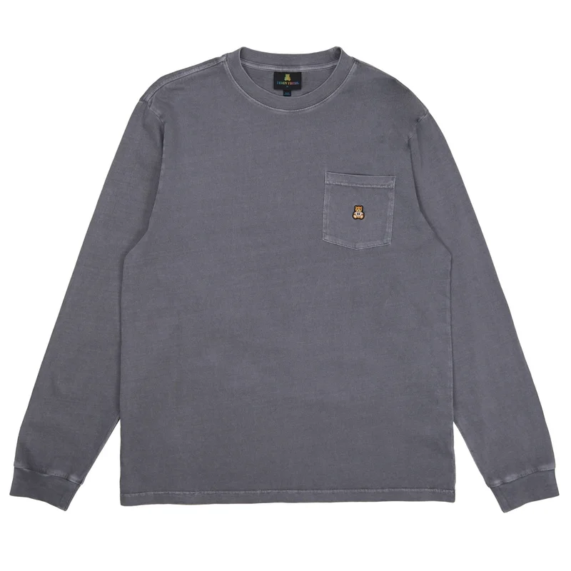 Image of Classic Long Sleeve Washed Pocket Tee