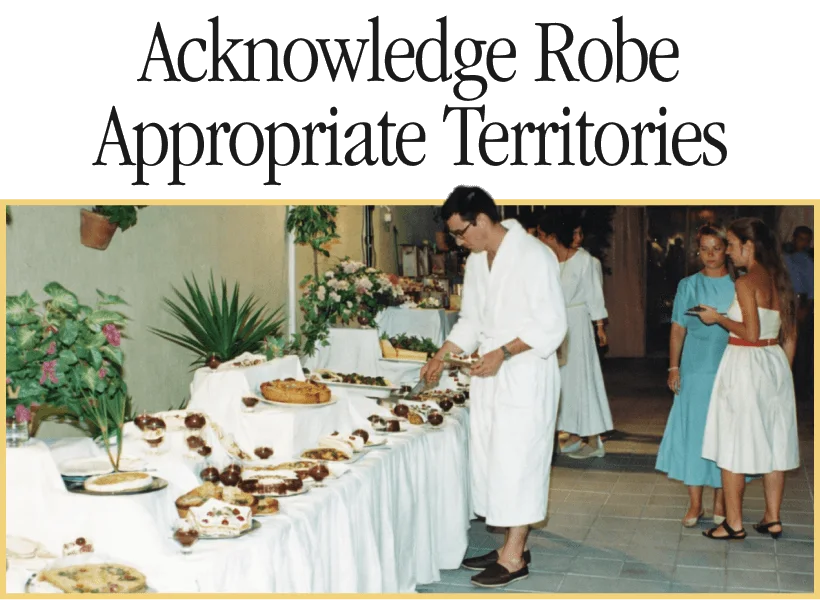 Acknowledge Robe Appropriate Territories