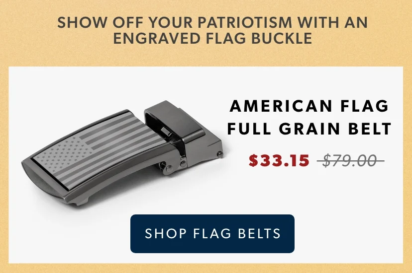 Show off your patriotism with an engraved flag buckle Show off your patriotism with an engraved flag buckle
