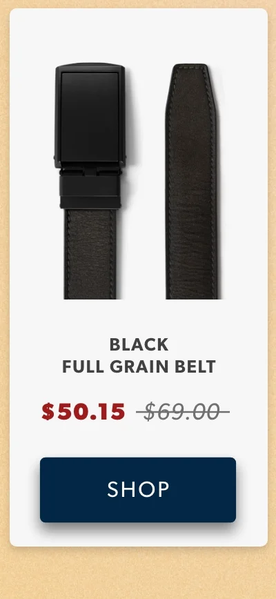 Shop Black Full Grain Belt