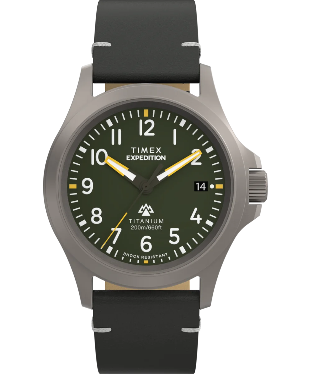 Image of Expedition Titanium 38mm Leather Strap Watch