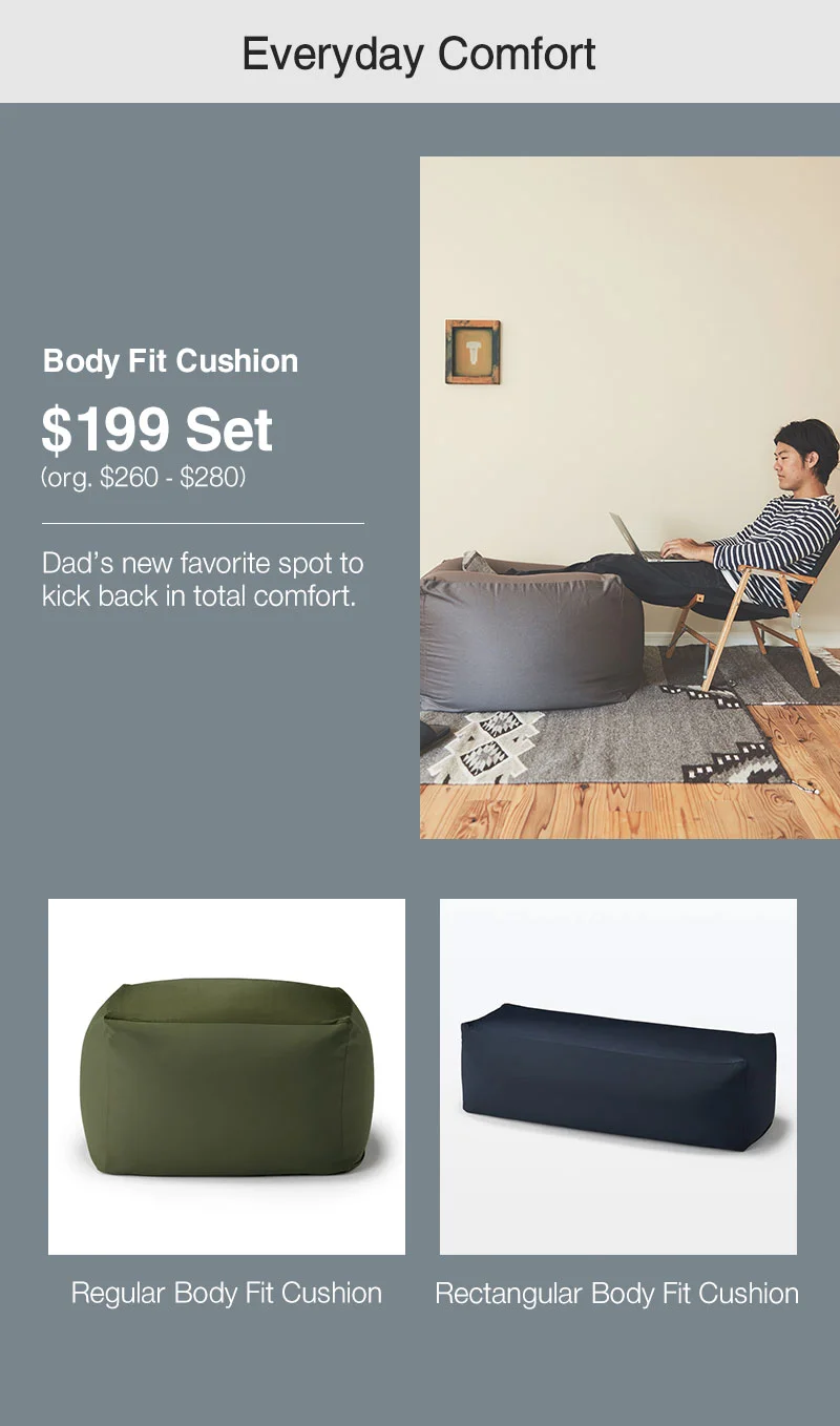Shop $199 Body Fit Cushion Set