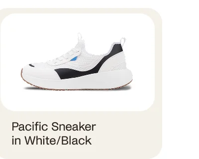 Pacific Sneaker in White/Black