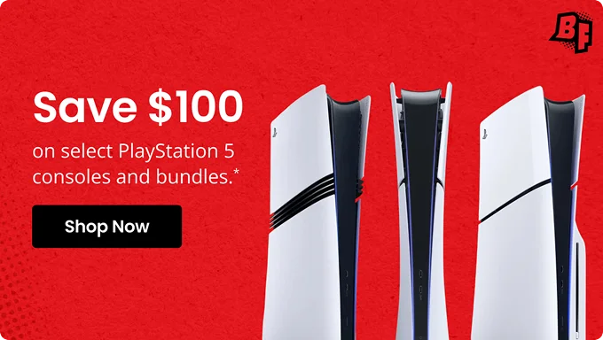 Save $100 | on select PlayStation 5 consoles and bundles.* | Shop Now