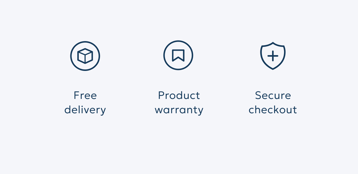 Free delivery - Product warranty - Secure checkout