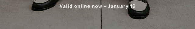 Valid online now - January 19