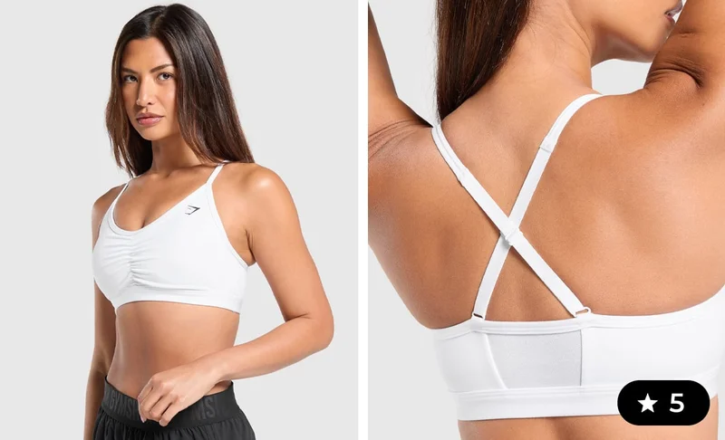 RUCHED SPORTS BRA