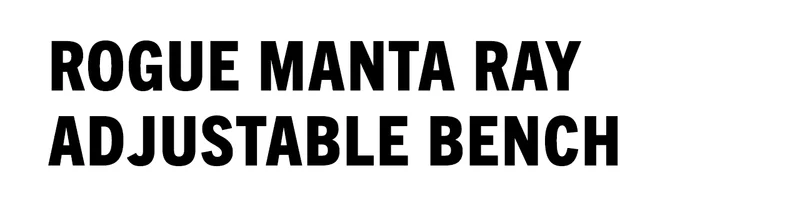 Rogue Manta Ray Adjustable Bench