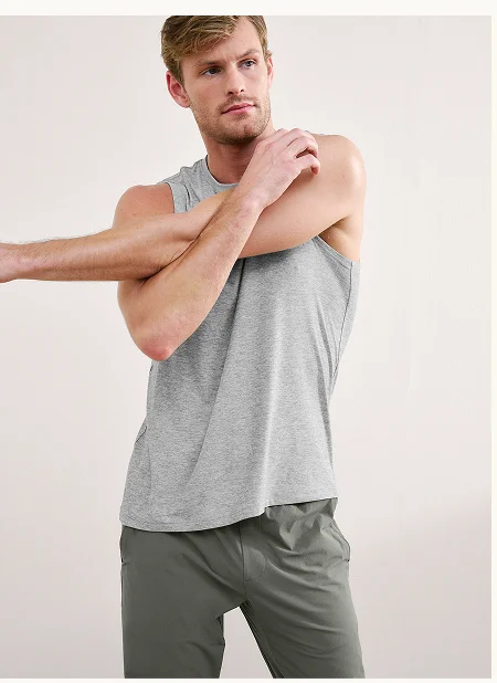 Always Beyond Men's Muscle Tank 2.0 in Silver Mist