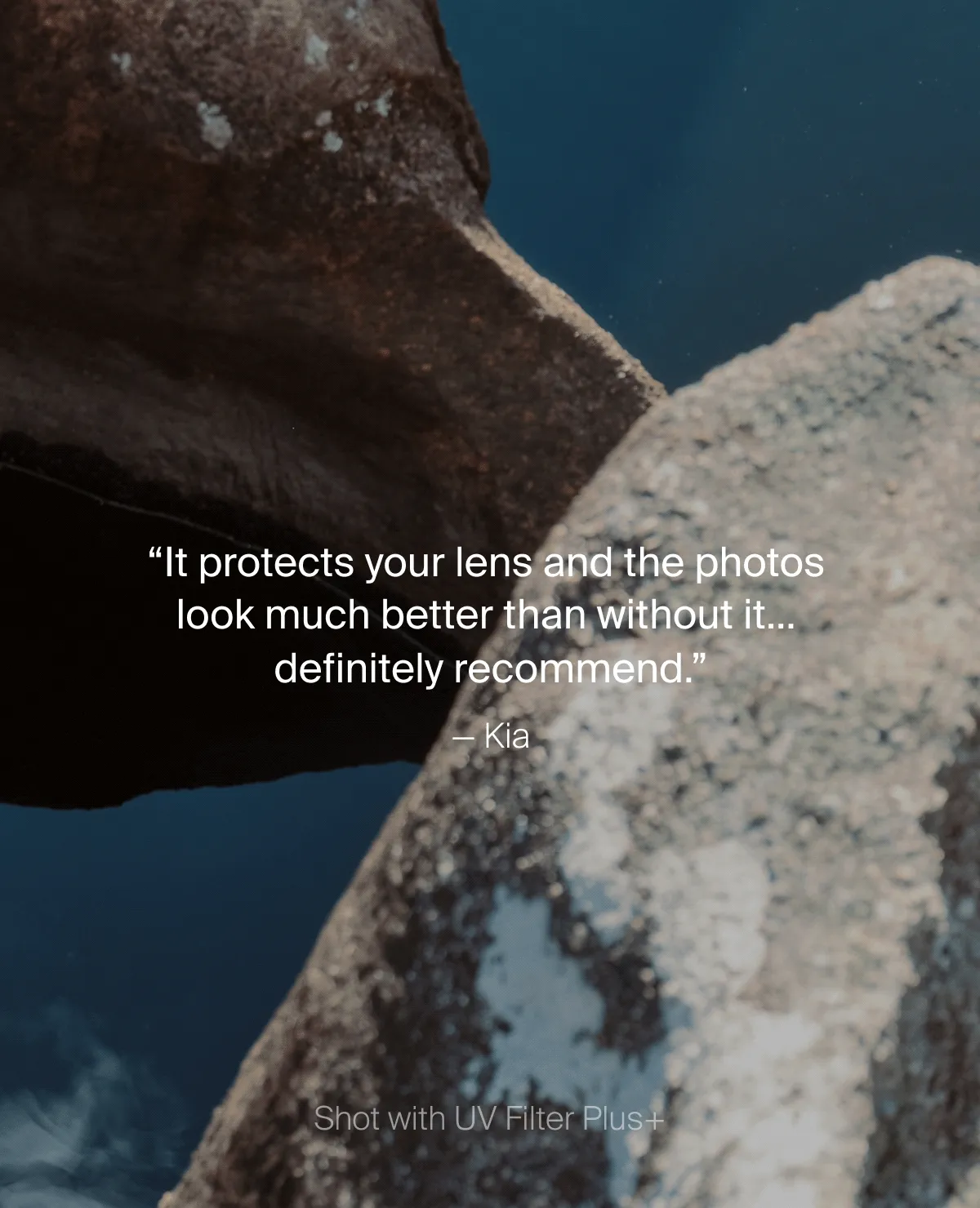 It protects your lens and the photos  look much better than without it…  definitely recommend.