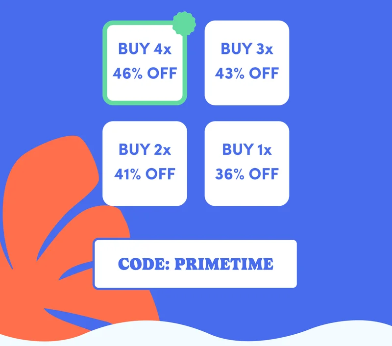 Stock up and save: The more bottles you buy, the better the savings!.