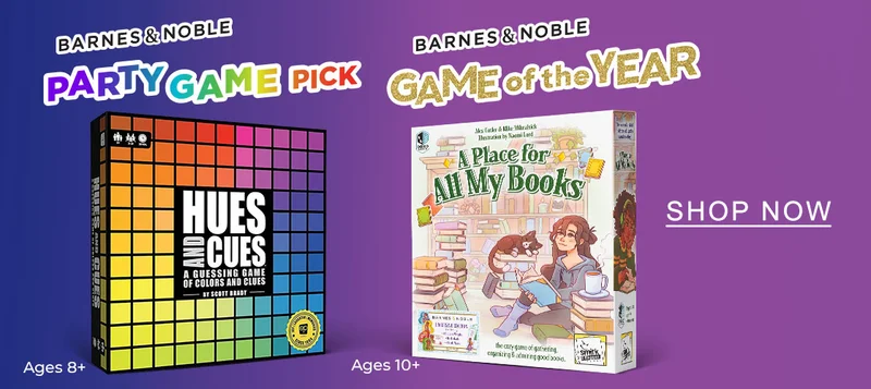 Barnes & Noble Party Game Pick: Hues And Cues / Barnes & Noble Game of the Year: A Place for All My Books - SHOP NOW