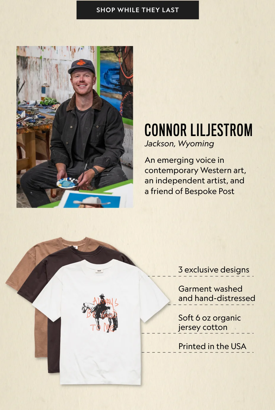 Bespoke Post x Connor Liljestrom Artist Tee