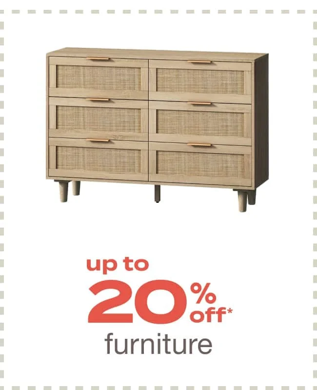 Up to 20% off Furniture