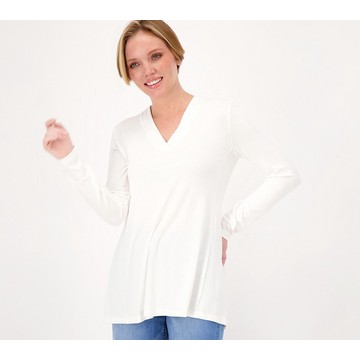Susan Graver Lifestyle Spa Knit Petite A-Line Tunic