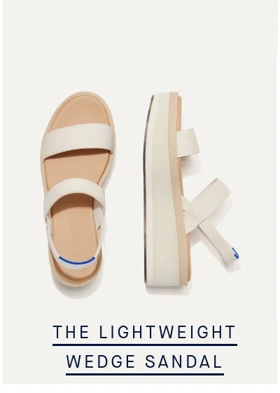 THE LIGHTWEIGHT WEDGE SANDAL THE LIGHTWEIGHT WEDGE SANDAL