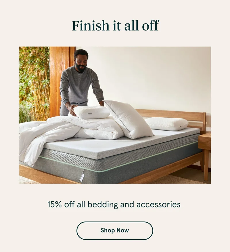 15% off all bedding and accessories | Shop Now