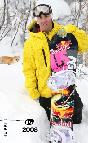 Burton Athlete, Heikki Sorsa, in the backcountry with his Burton Custom