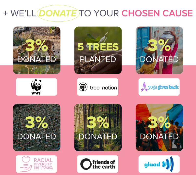 We'll donate to your chosen cause