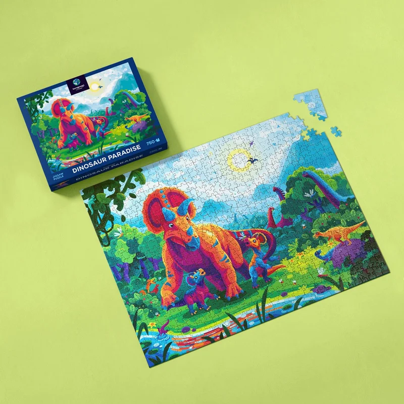 Image of Dinosaur Paradise Jigsaw Puzzle