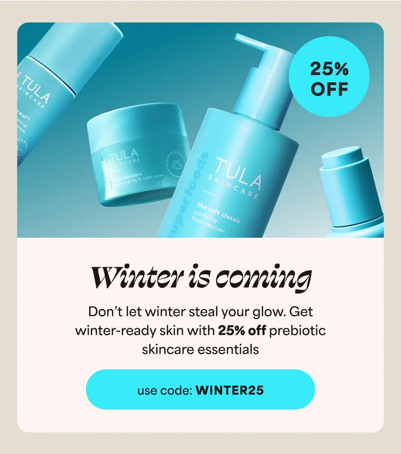 Get 25% off winter skin staples with code discount code
