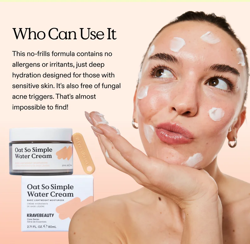 Who Can Use It This no-frills formula contains no allergens or irritants, just deep hydration designed for those with sensitive skin. It's also free of fungal acne triggers. That's almost impossible to find!