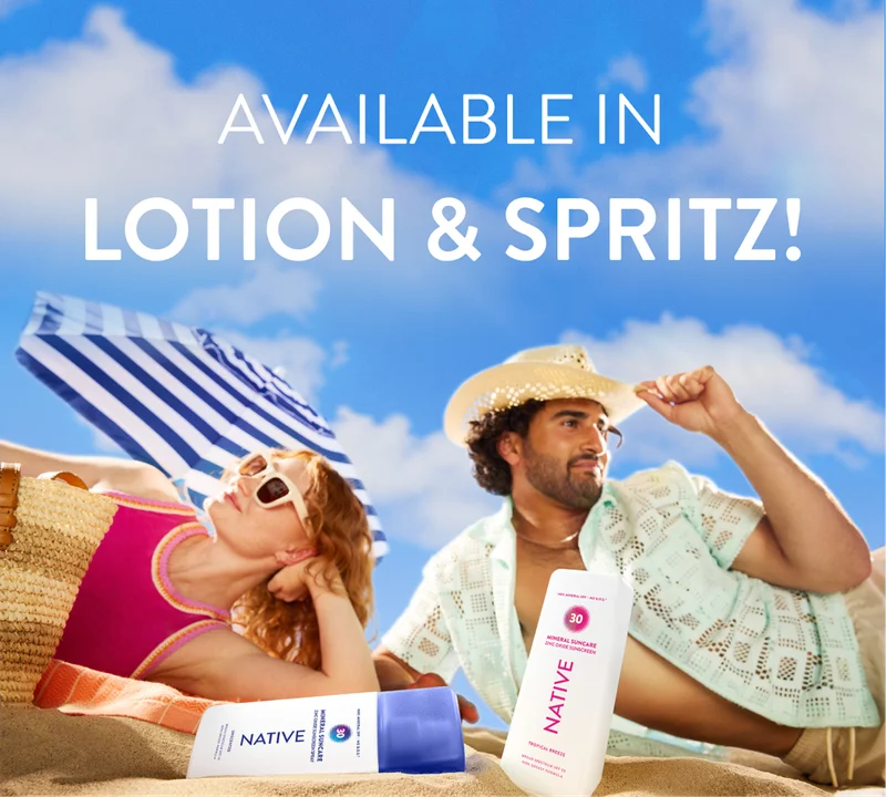 Available in lotion and spritz! Available in lotion and spritz!