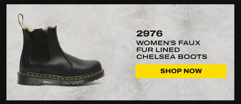 2976 Women's Faux Fur Lined Chelsea Boots