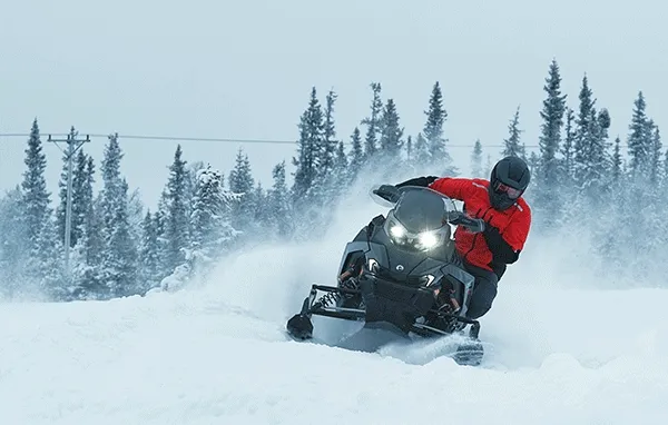 3 images of sleds in action and rider
