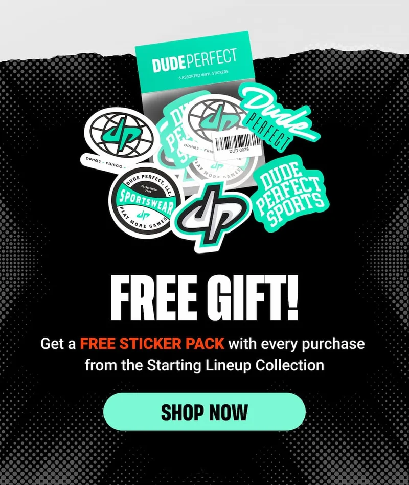 FREE GIFT! | Get a FREE STICKER PACK with every purchase  from the Starting Lineup Collection - SHOP NOW