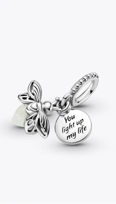 Glow-in-the-dark Firefly Dangle Charm