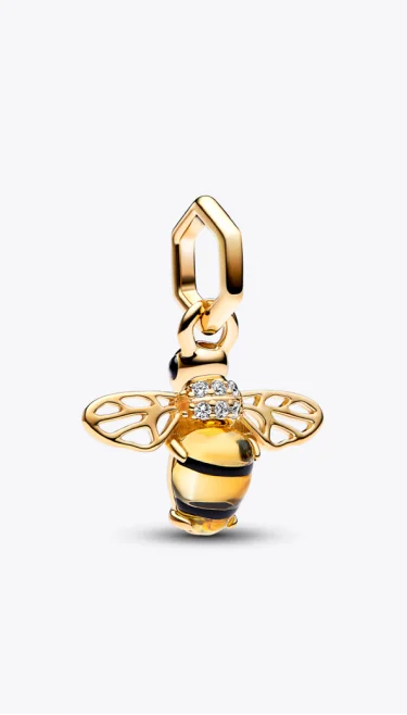 Sparkling Bee Dangle Charm