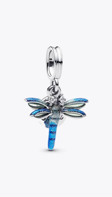 Dragonfly Double Dangle Charm