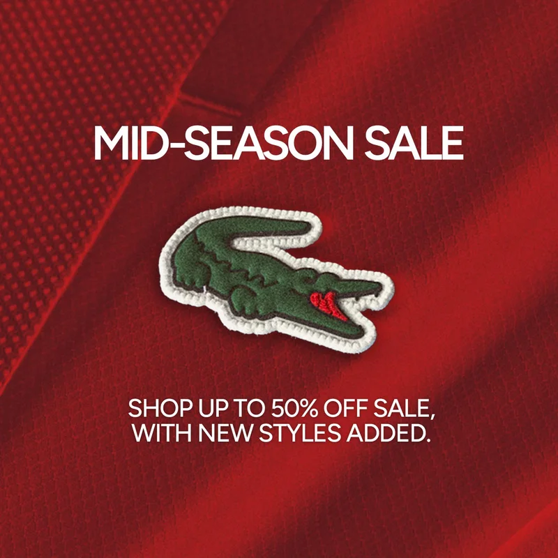 Mid-Season Sale. Shop up to 50% off sale, with new styles added.