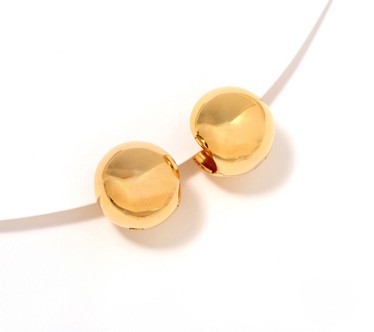 David Markstein Bronze Bold Debut Huggie Earrings