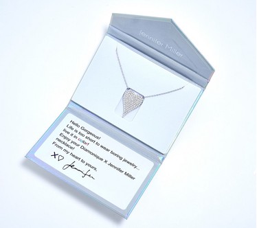 Diamonique x Jennifer Miller Signature Heart Necklace, Sterling Silver