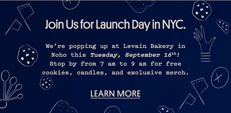 Smells like stepping into Levain Bakery just as the sun comes up. Arriving on Tuesday, September 16th.