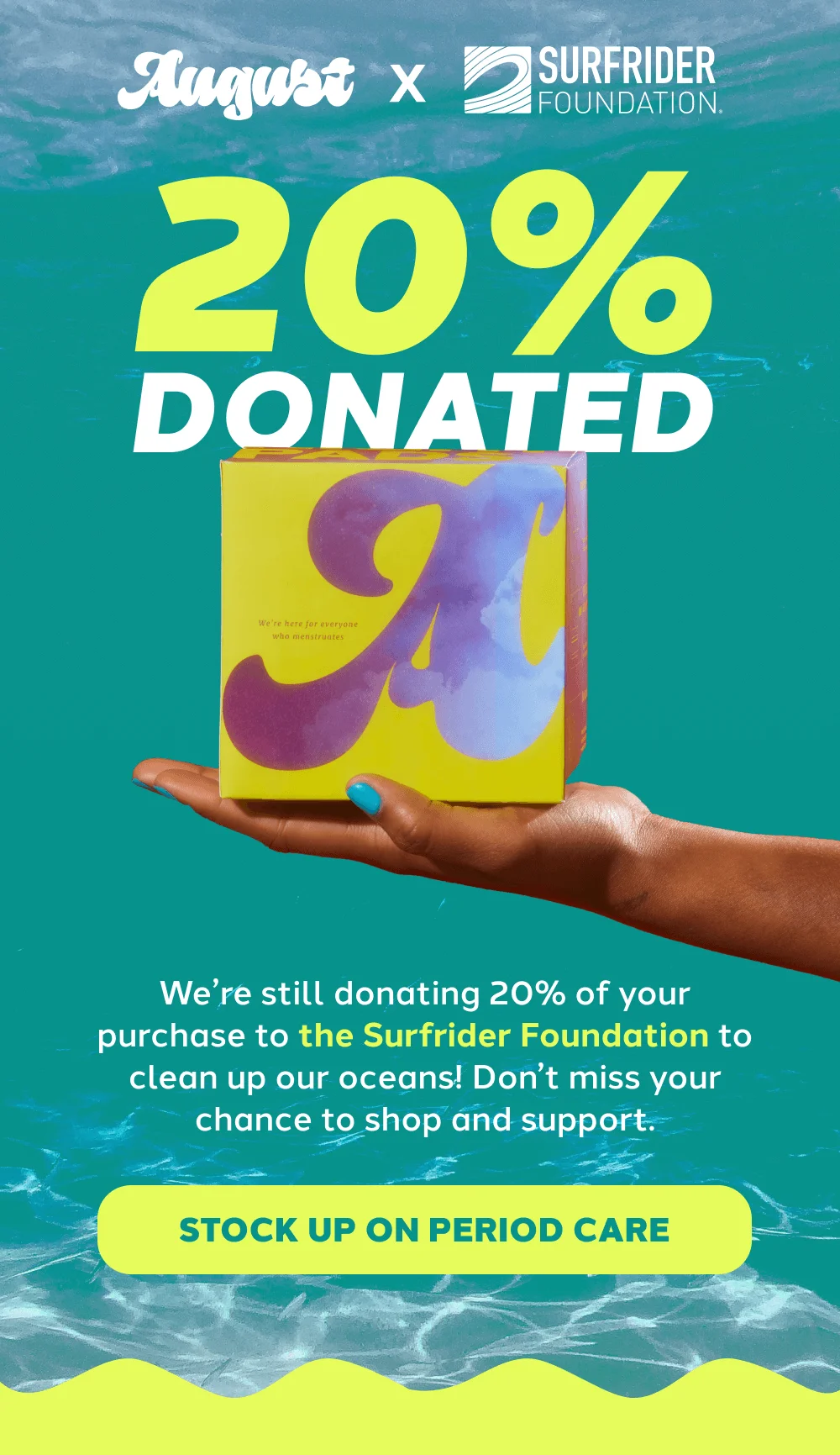 [STOCK UP ON PERIOD CARE]